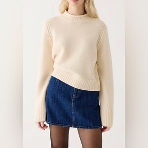 NWT size Large JCrew Cashmere rollneck sweater